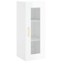 Glossy white wall cabinet 34.5x34x90 cm by vidaXL, Sideboards - Ref: Foro24-828902, Price: 43,38 €, Discount: %