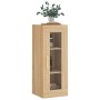 Armario de pared roble Sonoma 34,5x34x90 cm de vidaXL, Aparadores - Ref: Foro24-828903, Precio: 48,36 €, Descuento: %