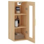 Armario de pared roble Sonoma 34,5x34x90 cm de vidaXL, Aparadores - Ref: Foro24-828903, Precio: 48,36 €, Descuento: %