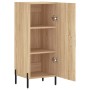 Aparador madera contrachapada color roble Sonoma 34,5x34x90 cm de vidaXL, Aparadores - Ref: Foro24-828551, Precio: 61,23 €, D...