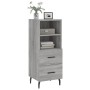 Aparador madera de ingeniería gris Sonoma 34,5x34x90 cm de vidaXL, Aparadores - Ref: Foro24-828690, Precio: 66,70 €, Descuent...