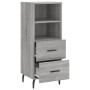 Aparador madera de ingeniería gris Sonoma 34,5x34x90 cm de vidaXL, Aparadores - Ref: Foro24-828690, Precio: 66,70 €, Descuent...