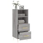 Aparador madera de ingeniería gris Sonoma 34,5x34x90 cm de vidaXL, Aparadores - Ref: Foro24-828658, Precio: 62,62 €, Descuent...