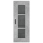 Armario de pared gris hormigón 34,5x34x90 cm de vidaXL, Aparadores - Ref: Foro24-828928, Precio: 36,01 €, Descuento: %