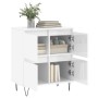 Hochglanzweißes Sperrholz-Sideboard 60x35x70 cm von vidaXL, Sideboards - Ref: Foro24-831214, Preis: 71,91 €, Rabatt: %