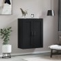 Black engineered wood wall cabinet 69.5x34x90 cm by vidaXL, Sideboards - Ref: Foro24-830389, Price: 76,48 €, Discount: %