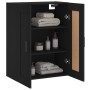 Black engineered wood wall cabinet 69.5x34x90 cm by vidaXL, Sideboards - Ref: Foro24-830389, Price: 76,48 €, Discount: %