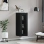 Armario de pared negro 34,5x34x90 cm de vidaXL, Aparadores - Ref: Foro24-828917, Precio: 42,11 €, Descuento: %