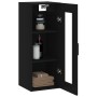 Armario de pared negro 34,5x34x90 cm de vidaXL, Aparadores - Ref: Foro24-828917, Precio: 42,11 €, Descuento: %