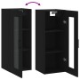 Armario de pared negro 34,5x34x90 cm de vidaXL, Aparadores - Ref: Foro24-828917, Precio: 42,11 €, Descuento: %