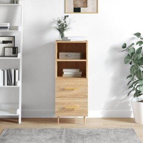 Sonoma oak plywood sideboard 34.5x34x90 cm by vidaXL, Sideboards - Ref: Foro24-828655, Price: 60,99 €, Discount: %