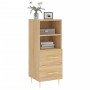 Aparador madera contrachapada color roble Sonoma 34,5x34x90 cm de vidaXL, Aparadores - Ref: Foro24-828655, Precio: 60,71 €, D...