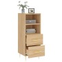 Aparador madera contrachapada color roble Sonoma 34,5x34x90 cm de vidaXL, Aparadores - Ref: Foro24-828655, Precio: 60,71 €, D...