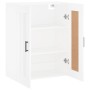 Weißer Wandschrank aus Holzwerkstoff, 69,5 x 34 x 90 cm von vidaXL, Sideboards - Ref: Foro24-830388, Preis: 67,01 €, Rabatt: %