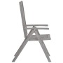 Reclining garden chairs and cushions 8 units gray acacia wood by vidaXL, Garden chairs - Ref: Foro24-3075163, Price: 578,96 €...