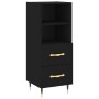 Black plywood sideboard 34.5x34x90 cm by vidaXL, Sideboards - Ref: Foro24-828645, Price: 61,83 €, Discount: %