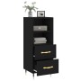 Black plywood sideboard 34.5x34x90 cm by vidaXL, Sideboards - Ref: Foro24-828645, Price: 61,83 €, Discount: %