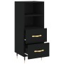 Black plywood sideboard 34.5x34x90 cm by vidaXL, Sideboards - Ref: Foro24-828645, Price: 61,83 €, Discount: %