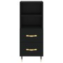 Black plywood sideboard 34.5x34x90 cm by vidaXL, Sideboards - Ref: Foro24-828645, Price: 61,83 €, Discount: %