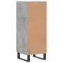 Aparador de madera contrachapada gris hormigón 34,5x34x90 cm de vidaXL, Aparadores - Ref: Foro24-828568, Precio: 75,19 €, Des...