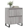 Aparador de madera contrachapada gris Sonoma 60x35x70 cm de vidaXL, Aparadores - Ref: Foro24-831226, Precio: 88,43 €, Descuen...