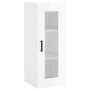 Glossy white wall cabinet 34.5x34x90 cm by vidaXL, Sideboards - Ref: Foro24-828918, Price: 44,78 €, Discount: %