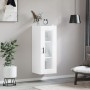 Glossy white wall cabinet 34.5x34x90 cm by vidaXL, Sideboards - Ref: Foro24-828918, Price: 44,78 €, Discount: %