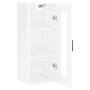 Glossy white wall cabinet 34.5x34x90 cm by vidaXL, Sideboards - Ref: Foro24-828918, Price: 44,78 €, Discount: %