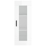 Glossy white wall cabinet 34.5x34x90 cm by vidaXL, Sideboards - Ref: Foro24-828918, Price: 44,78 €, Discount: %