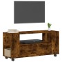 TV cabinet engineered wood smoked oak 102x34.5x43cm by vidaXL, TV Furniture - Ref: Foro24-833747, Price: 67,98 €, Discount: %