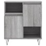 Aparador de madera contrachapada gris Sonoma 60x35x70 cm de vidaXL, Aparadores - Ref: Foro24-831194, Precio: 58,99 €, Descuen...