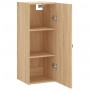 Armario de pared roble Sonoma 34,5x34x90 cm de vidaXL, Aparadores - Ref: Foro24-828831, Precio: 48,88 €, Descuento: %