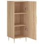 Aparador madera contrachapada color roble Sonoma 34,5x34x90 cm de vidaXL, Aparadores - Ref: Foro24-828527, Precio: 49,96 €, D...