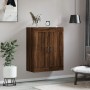 Brown oak engineered wood wall cabinet 69.5x34x90 cm by vidaXL, Sideboards - Ref: Foro24-830395, Price: 86,08 €, Discount: %