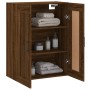 Brown oak engineered wood wall cabinet 69.5x34x90 cm by vidaXL, Sideboards - Ref: Foro24-830395, Price: 86,08 €, Discount: %