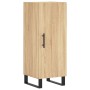 Aparador madera contrachapada color roble Sonoma 34,5x34x90 cm de vidaXL, Aparadores - Ref: Foro24-828567, Precio: 74,57 €, D...