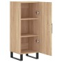 Aparador madera contrachapada color roble Sonoma 34,5x34x90 cm de vidaXL, Aparadores - Ref: Foro24-828567, Precio: 74,57 €, D...