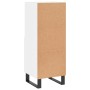 Aparador de madera contrachapada blanco brillante 34,5x34x90 cm de vidaXL, Aparadores - Ref: Foro24-828694, Precio: 73,99 €, ...