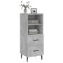 Aparador de madera contrachapada gris hormigón 34,5x34x90 cm de vidaXL, Aparadores - Ref: Foro24-828688, Precio: 64,54 €, Des...