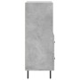 Aparador de madera contrachapada gris hormigón 34,5x34x90 cm de vidaXL, Aparadores - Ref: Foro24-828688, Precio: 64,54 €, Des...