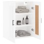 Glossy white engineered wood wall cabinet 69.5x34x90 cm by vidaXL, Sideboards - Ref: Foro24-830390, Price: 74,06 €, Discount: %