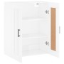 Glossy white engineered wood wall cabinet 69.5x34x90 cm by vidaXL, Sideboards - Ref: Foro24-830390, Price: 74,06 €, Discount: %