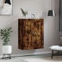 Armario de pared madera ingeniería roble ahumado 69,5x34x90 cm de vidaXL, Aparadores - Ref: Foro24-830377, Precio: 53,77 €, D...