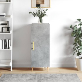 Concrete gray plywood sideboard 34.5x34x90 cm by vidaXL, Sideboards - Ref: Foro24-828528, Price: 51,99 €, Discount: %