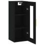 Black wall cabinet 34.5x34x90 cm by vidaXL, Sideboards - Ref: Foro24-828901, Price: 49,99 €, Discount: %