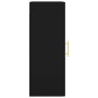 Black wall cabinet 34.5x34x90 cm by vidaXL, Sideboards - Ref: Foro24-828901, Price: 49,99 €, Discount: %