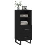 Black plywood sideboard 34.5x34x90 cm by vidaXL, Sideboards - Ref: Foro24-828693, Price: 69,24 €, Discount: %