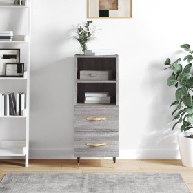 Sonoma gray engineered wood sideboard 34.5x34x90 cm by vidaXL, Sideboards - Ref: Foro24-828650, Price: 61,93 €, Discount: %