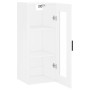 Armario de pared blanco brillante 34,5x34x90 cm de vidaXL, Aparadores - Ref: Foro24-828910, Precio: 39,51 €, Descuento: %