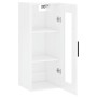 Bright white wall cabinet 34.5x34x90 cm by vidaXL, Sideboards - Ref: Foro24-828934, Price: 44,19 €, Discount: %